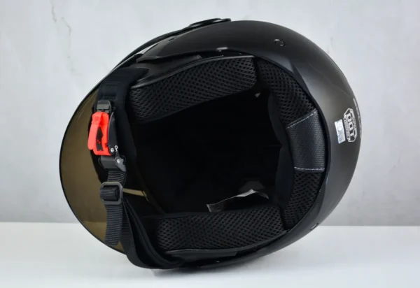 Casco Abierto Marca Ich 102 Negro Solid, Certificación Dot.