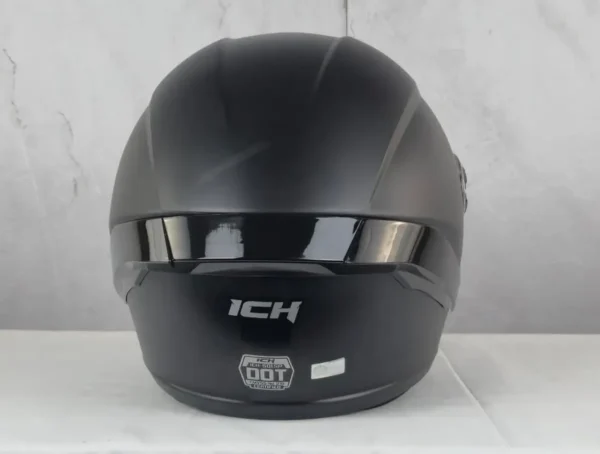 Casco Integral Para Moto Ich 501 Negro, Visor Transparente
