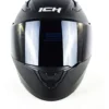 Casco Ich 3130 Abatible Plano Certificado, Color Negro Mate