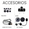 Intercomunicador Para Casco 2x Pro, Bluethooth 5.3