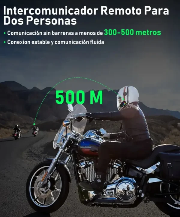Intercomunicador Para Casco Y10 2x, Bluethooth 5.3