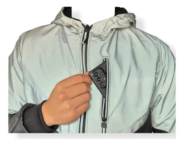 Chaqueta Acolchada Térmica Reflectiva Hombre, Combinada
