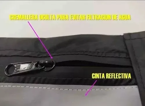 Tula o maleta, porta Cascos 100% Impermeable, Reflectiva