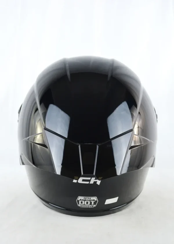 Casco Integral Para Moto Ich 501 Sp Solid Negro Brillo, Dot.