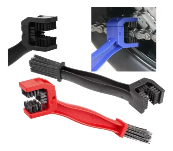 Cepillo De 3 Caras Para Limpiar Cadenas De Moto