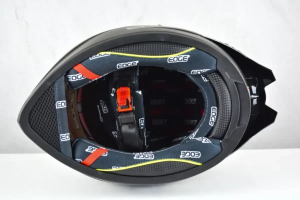 Casco Integral Marca Edge Racer, Doble Visor Certificado Dot