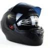 Casco Ich 3130 Abatible Plano Certificado, Color Negro Mate