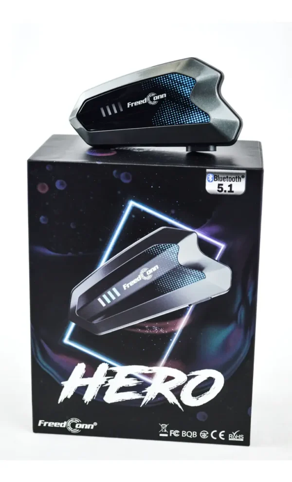 Intercomunicador Casco Moto Freedconn Hero, Bluetooth 5.1