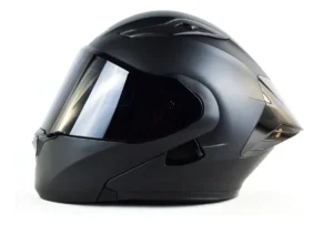 Casco Ich 3130 Abatible Plano Certificado, Color Negro Mate