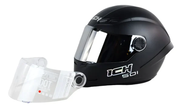 Cascos Marca Ich 501 Sp Con 2 Visores, Certificado Dot