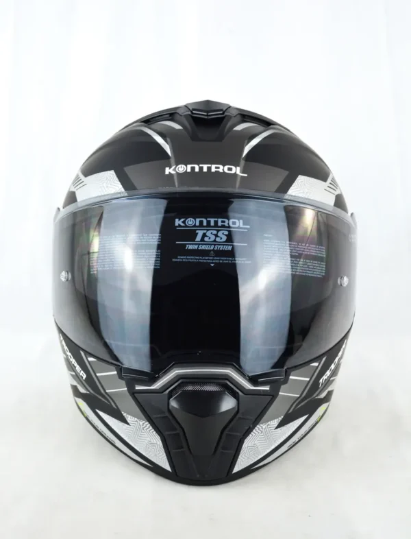 Casco Abatible Marca Kontrol Trooper, Diseño, Certificación Dot.