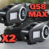 Pack X2 Intercomunicador Para Casco Q58 Max, Bluethooth 5.3