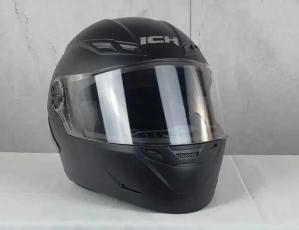 Casco Integral Para Moto Ich 501 Negro, Visor Transparente