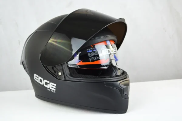 Casco Integral Marca Edge Racer, Doble Visor Certificado Dot