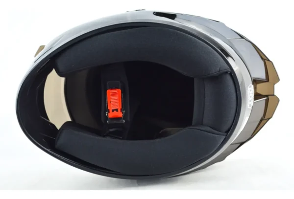 Casco Integral Para Moto Ich 501 Sp Solid Negro Brillo, Dot.