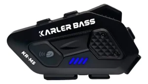 Intercomunicador X-alta KR-M5 Bluetooth 5.0 FM IP66 Para Casco Moto Negro
