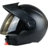 Casco Abierto Marca Ich 102 Negro Solid, Certificación Dot.