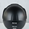 Casco Abierto Marca Ich 102 Negro Solid, Certificación Dot.