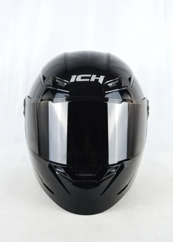 Casco Integral Para Moto Ich 501 Sp Solid Negro Brillo, Dot.
