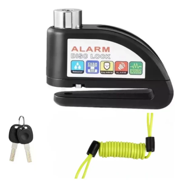 D_NQ_NP_2X_949466-MCO80281884080_112024-F Candado Moto Freno De Disco Con Alarma Y Recordatorio - As