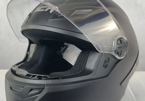 Casco Integral Para Moto Ich 501 Negro, Visor Transparente