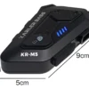 Intercomunicador X-alta KR-M5 Bluetooth 5.0 FM IP66 Para Casco Moto Negro