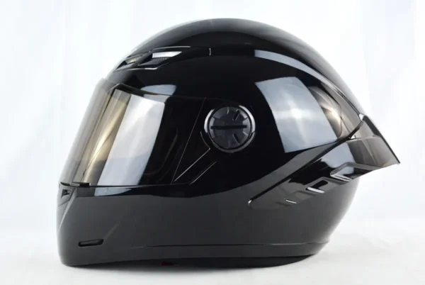 Casco Integral Para Moto Ich 501 Sp Solid Negro Brillo, Dot.