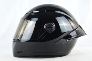 Casco Integral Para Moto Ich 501 Sp Solid Negro Brillo, Dot.