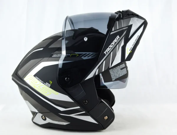 Casco Abatible Marca Kontrol Trooper, Diseño, Certificación Dot.