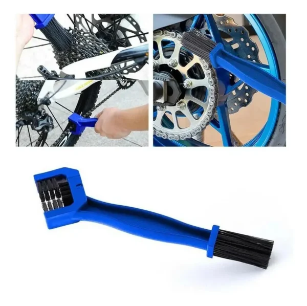 Cepillo De 3 Caras Para Limpiar Cadenas De Moto