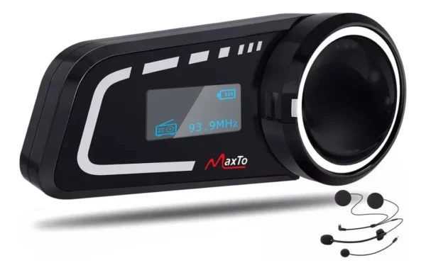 Intercomunicador Para Casco Con Pantalla Maxto M2c, Bt 5.0