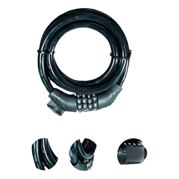 Guaya De Seguridad Con Clave, Cascos / Moto O Bicicleta